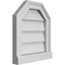 Ekena Millwork Octagonal Top Surface Mount PVC Gable Vent w/ 2"W x 2"P Brickmould Sill Frame, 14"W x 16"H GVPOT14X1603SN - alternate 2